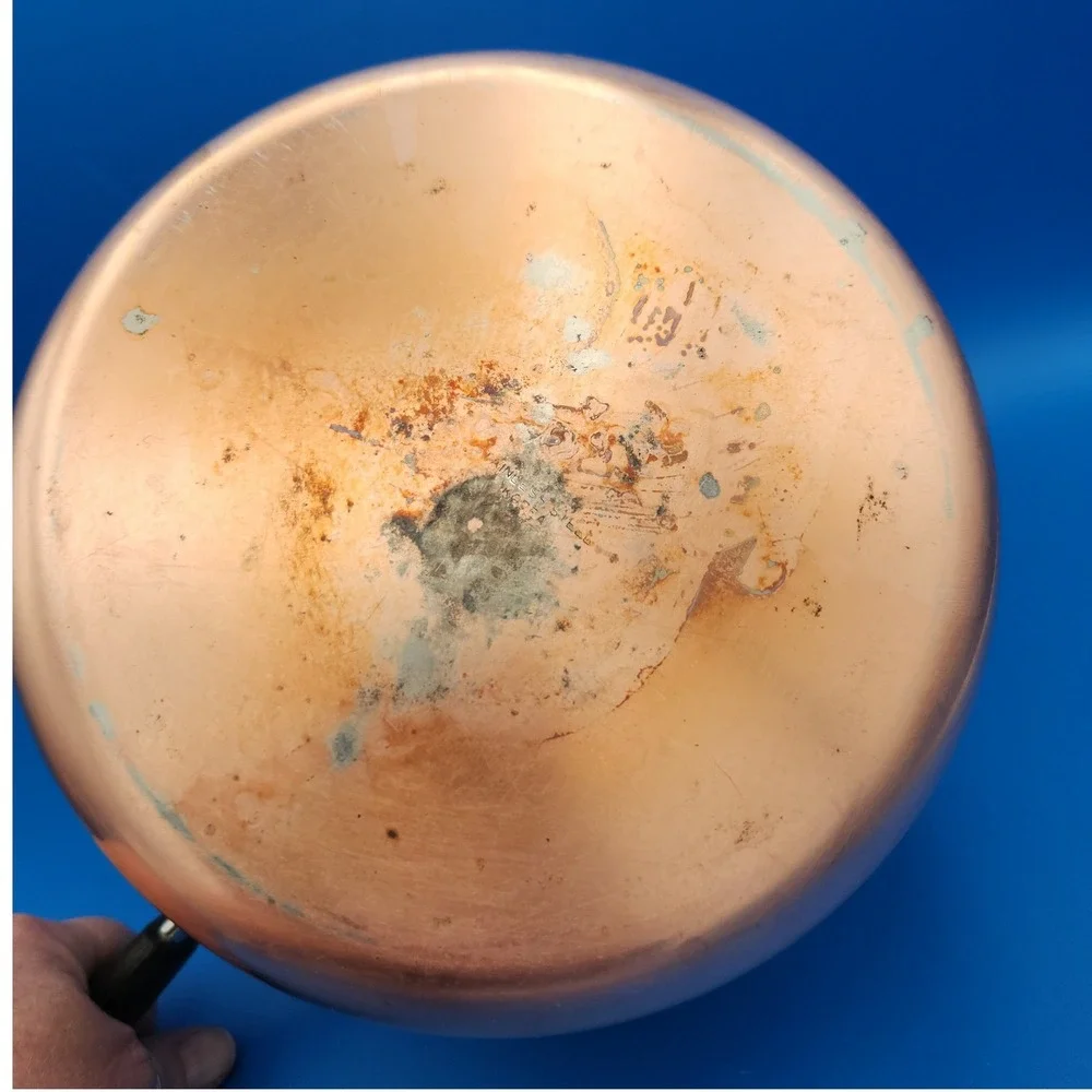 Vintage Revere Ware (?) Copper Bottom 1‎ Quart Stainless Saucepan
